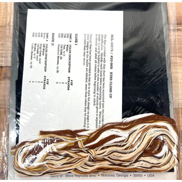 Eye Of The Tiger Counted Cross Stitch Kit By True Colors Includes Thread & Patte - Picture 3 of 3